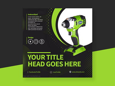 Green Industry tool For Sell On Social Media artwork banner ad buy creative design discount facebook ad flash sale high performance industry social media super sale tool ui tooltip work
