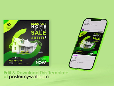 Home For Sale Social Media Post Template