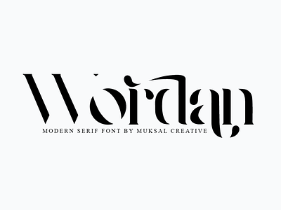 Wordan branding fashion brand logo photography typography ui web website