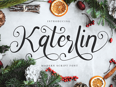 Katerlin branding design fashion brand girls logo photography signature font typography ui web