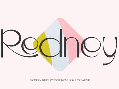 Redney Font branding design fashion brand logo photography typography ui