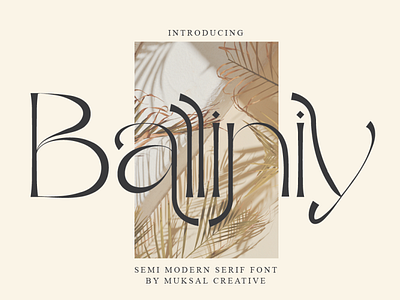 Balliniy Font beauty