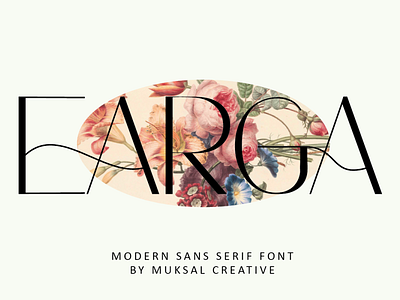 Earga Font beauty