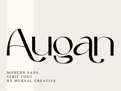 Augan Font display ligatures