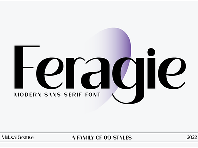 Feragie Font font family font san seri magazine