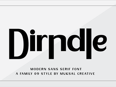 Dirndle Font elegant letterhead