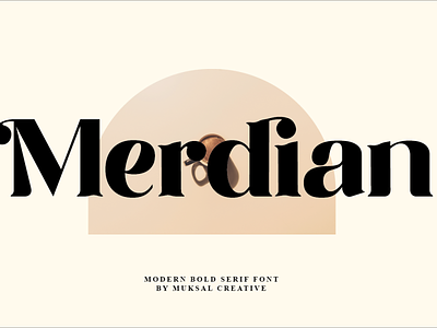 Merdian Font retro font vintage font