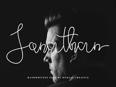 Jonathan branding design logo photography signature font typography web website