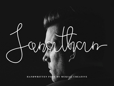Jonathan branding design logo photography signature font typography web website