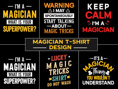 Magician t-shirt Design amazon t shirts graphic design magician t shirt magician t shirt design pod bundle t shirt design bundle