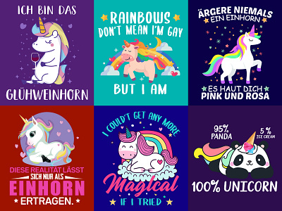 Unicorn T Shirt Design