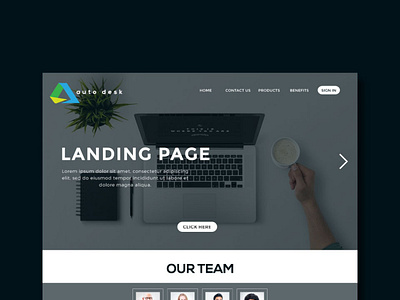 desk landing page