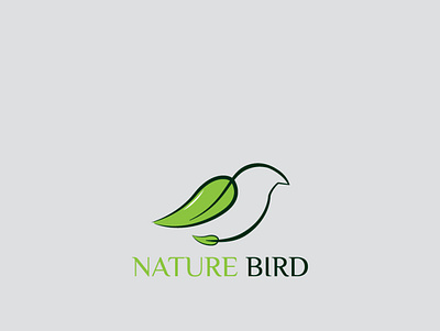 Nature Bird logo bird branding company logo creative design design illustration leaf bird logo nature bird