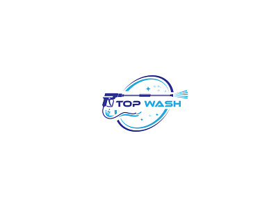 top wash logo ( 50 USD ) branding clean company logo creative design design logo logo design minimalist logo unique logo vector