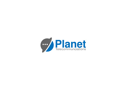 Planet telecommunications logo clean company logo creative design logo logo design minimalist logo vector