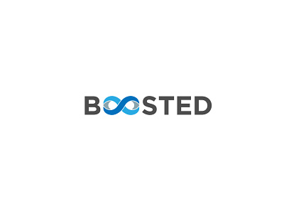 BOOSTED logo branding clean company logo creative design logo logo design minimalist logo unique logo vector