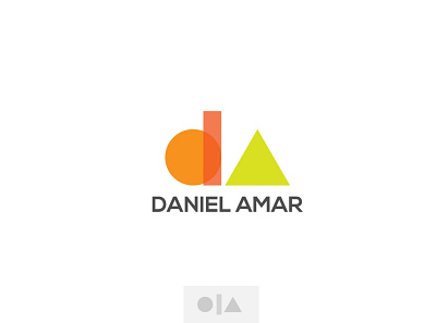 Geometric DA logo concept clean company logo creative design design icon logo unique logo vector