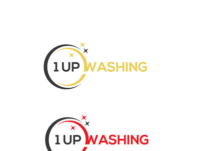 1 up washing clean cleaning company cleaning service company logo creative design vector