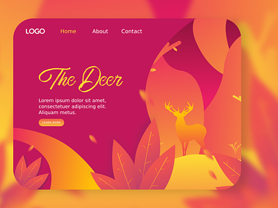 Deer - UI/UX color design flat gradient color inkscape uiux vector vector artwork