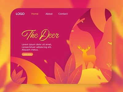 Deer - UI/UX design flatdesign gradient color inkscape ui vector