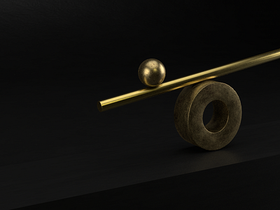 Percent 3d c4d cinema gold graphic percent