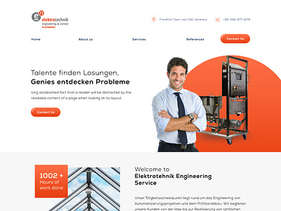 Engineering Works landing page