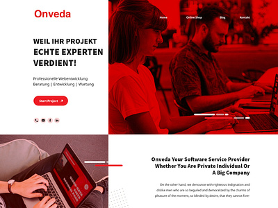 Onveda Homepage