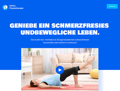 physiotherapie homepage V2 branding design landingpage minimalist product design typography uiux unique design webdesign