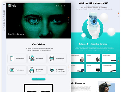 Blink Eye Product Design Home Page