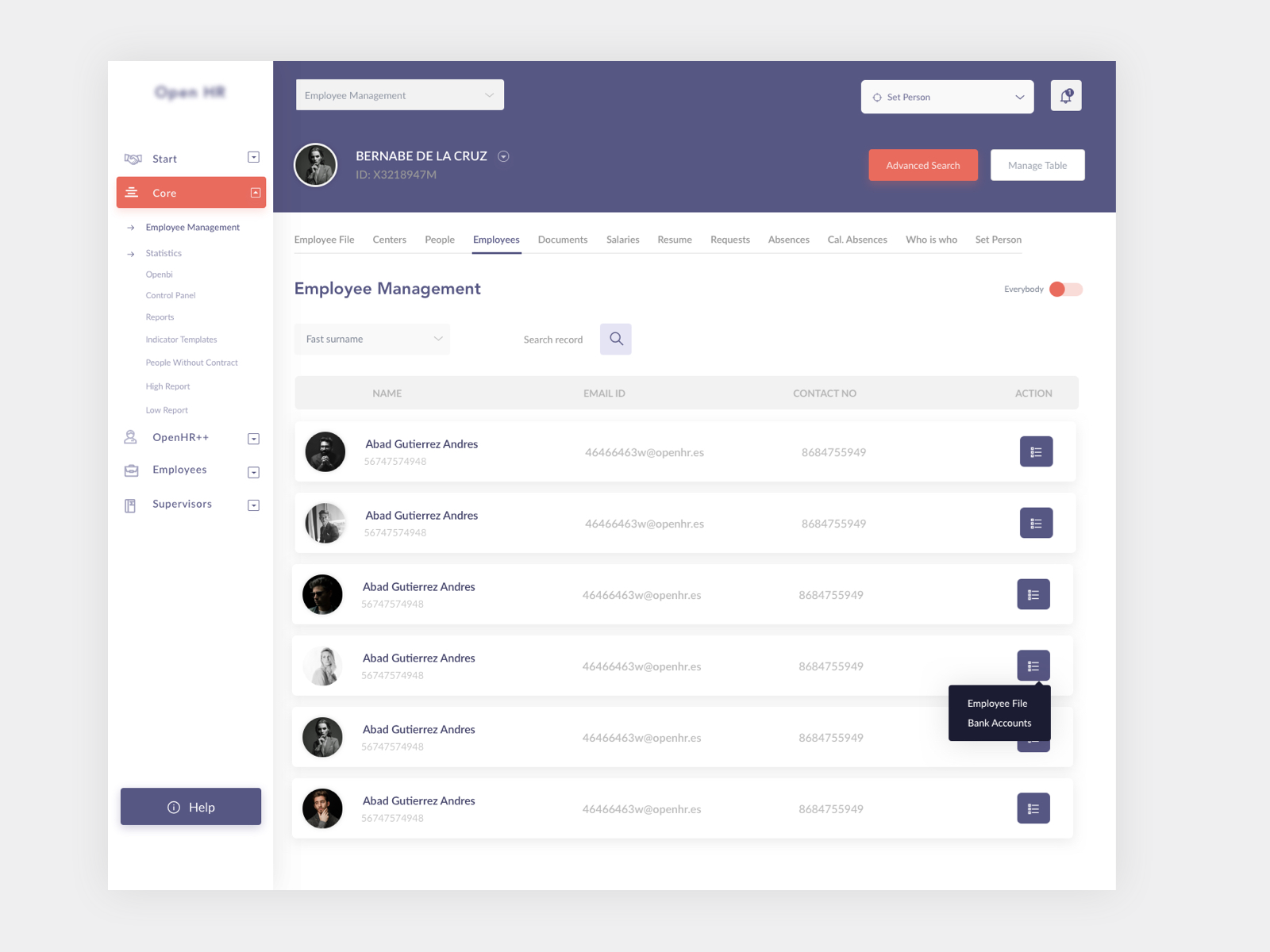 HR Dashboard by Webfume Technologies on Dribbble