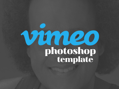 Vimeo Photoshop Template