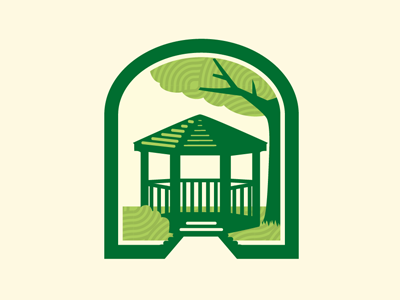 Gazebo icon logo mark