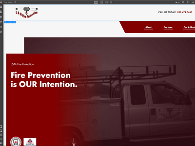 L&M Fire Protection Webflow Landing Page