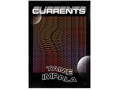 currents by tame impala, concept album poster album album poster currents photoshop poster tame impala vintage