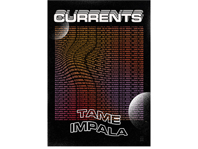 currents by tame impala, concept album poster