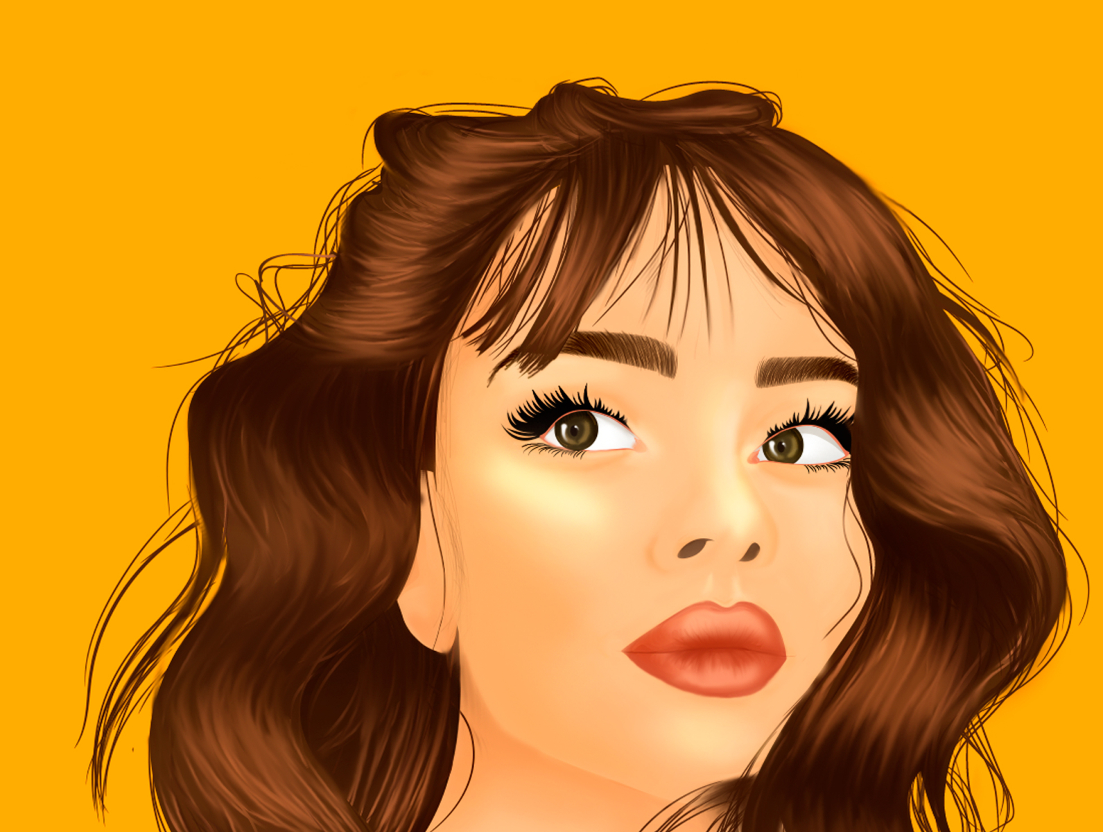 The Girl with Brow Eyes | Illustration by Filipa Gomes on Dribbble