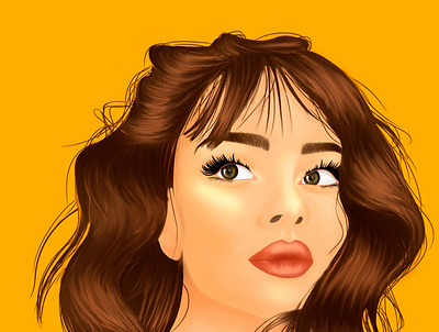 The Girl with Brow Eyes | Illustration illustration