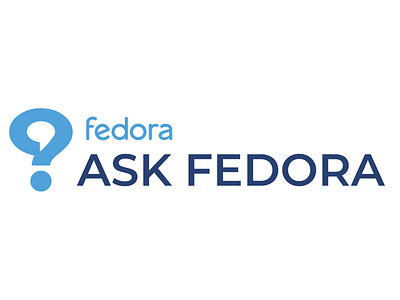 Ask Fedora Logomark community design doubt fedora logo logodesign montserrat opensource wordmark