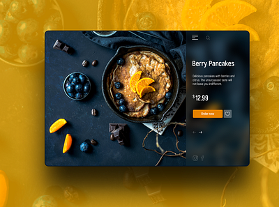 Berry Pancakes design uidesign uiux web design webdesign website