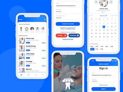 Dentist Appointment Booking App android app appointment booking app dentist design healthcare app iosappdevelopment mobile app mobileapp on demand service app user experience user interface