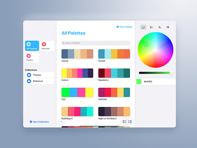 Pastel for iPad app color design flat ipad modern palette ui ux