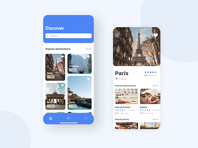 Travel app for booking aviatickets