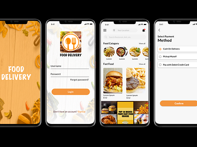 Food Delivery app branding design food delivery app online food ui ux