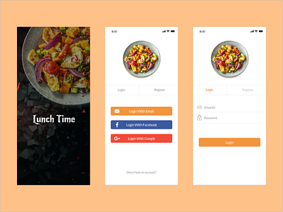 lunch time app food and drink food app homedelivry online store ui ux