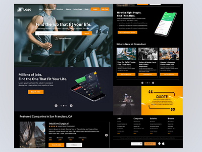 Fitnees job search web