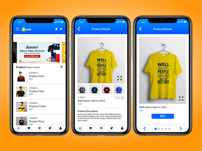 Online Market app branding design online store ui ux