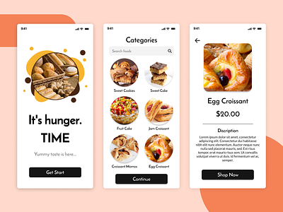 Foodie App branding design ecommerce food app food order graphic design illustration logo online food online store typography ui ux