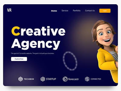 Creative Agency | Landing Screen