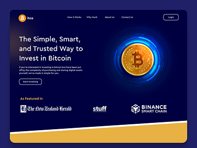 Bitcoin Vault Website/Landing