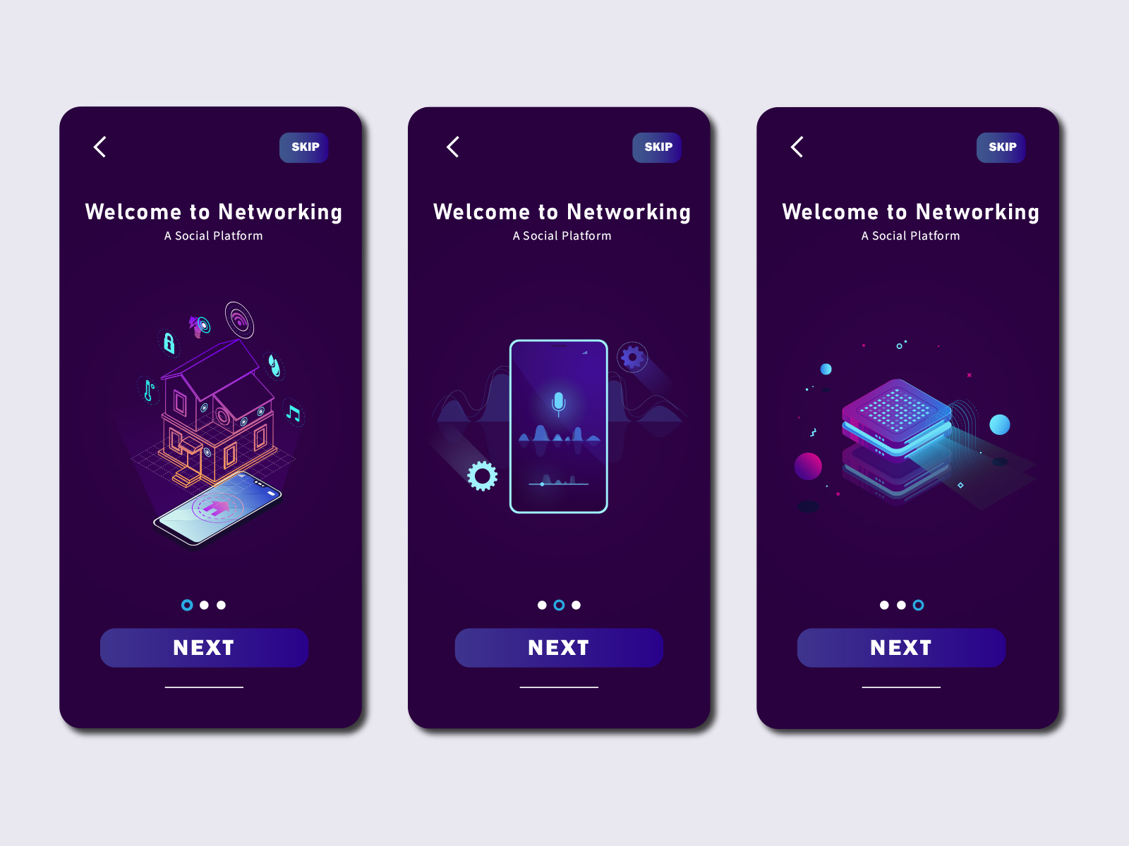 Networking UI Design By Aquaspac On Dribbble